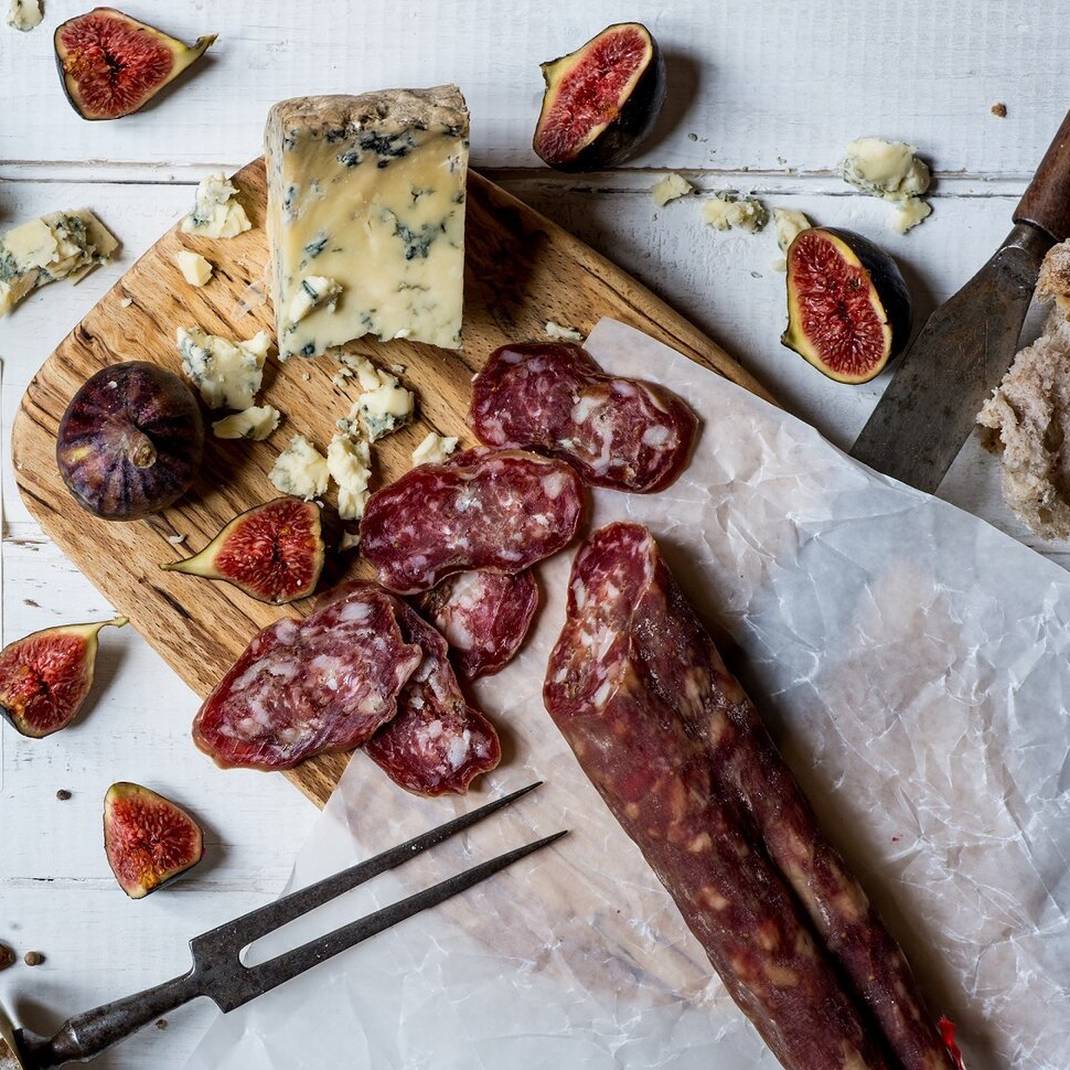 Salami with Dorset Blue Vinny & Fig