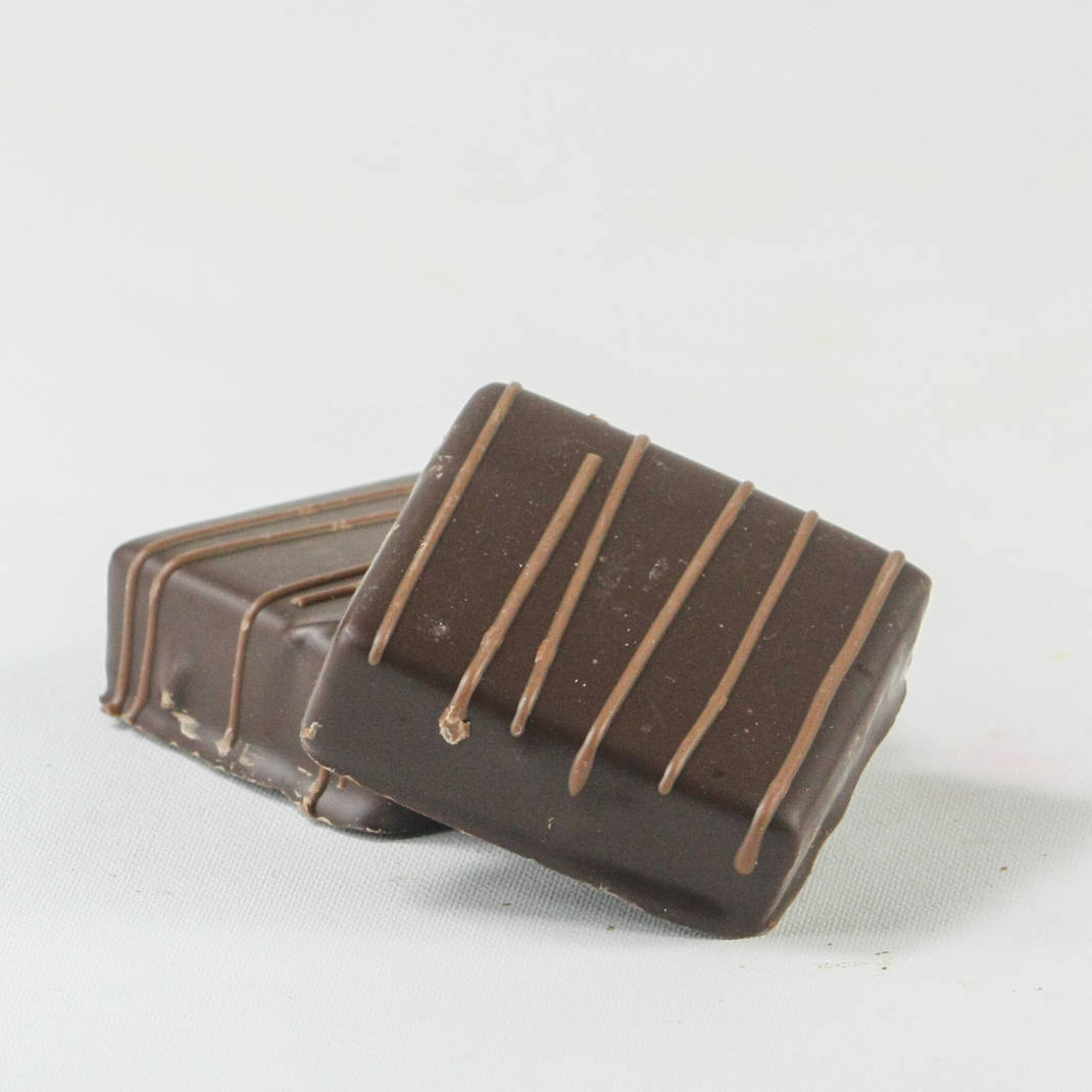 Dark Chocolate Orange Fudge Square