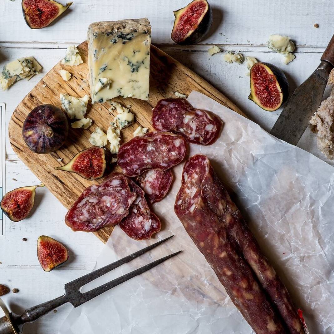 Salami with Dorset Blue Vinny & Fig