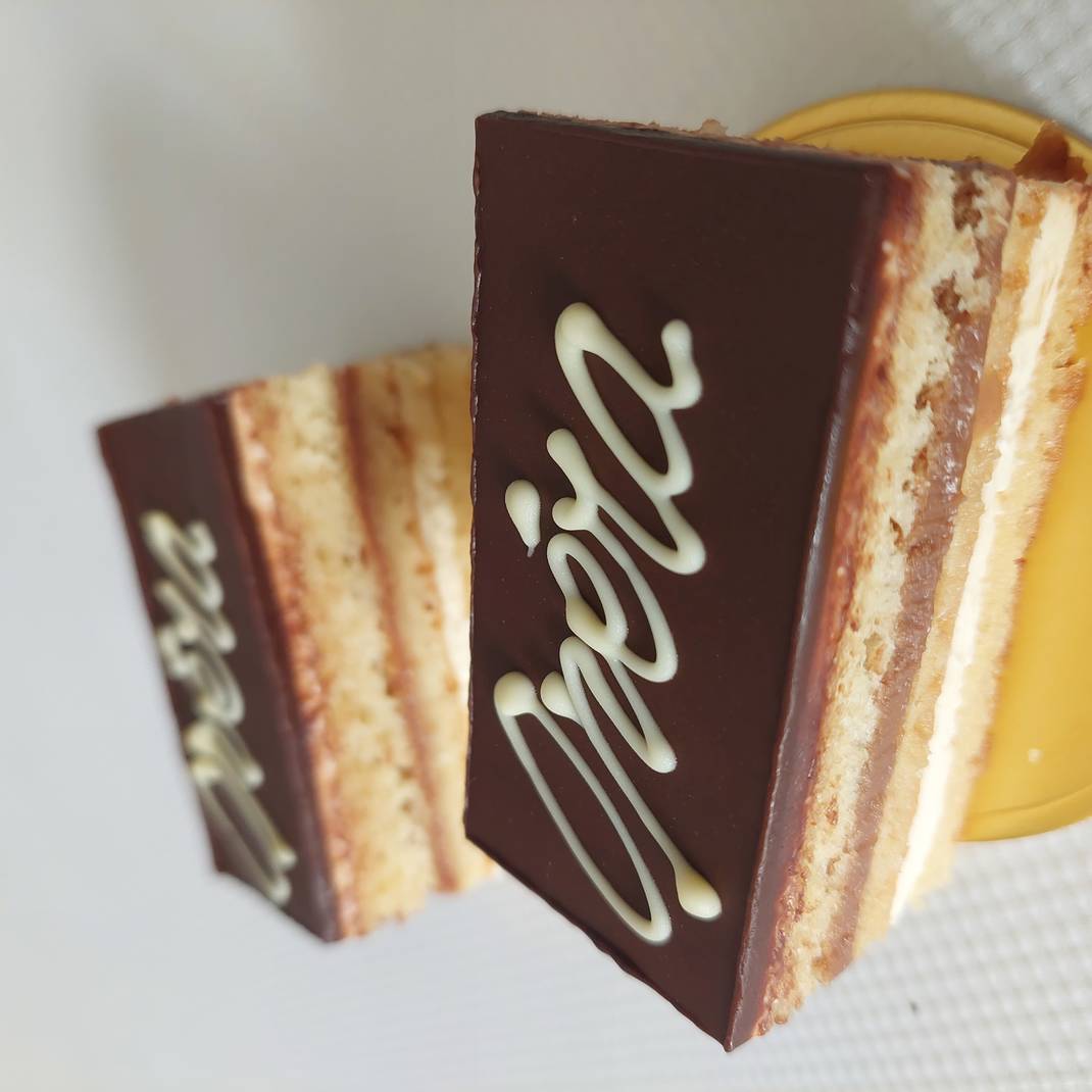 Trio of Chocolate & Baileys Opera Gateau