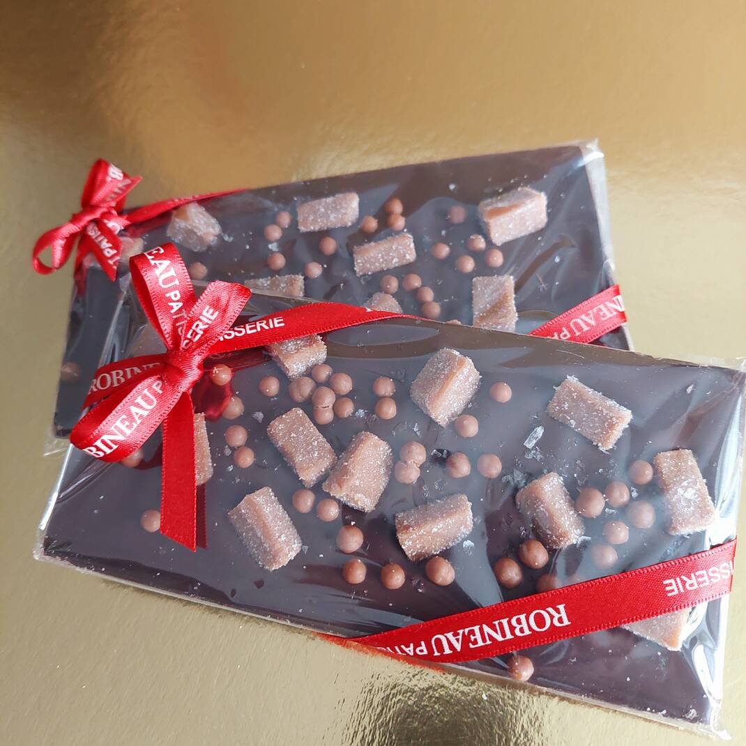 Dark Chocolate Sea Salted Caramel Fudge Bar