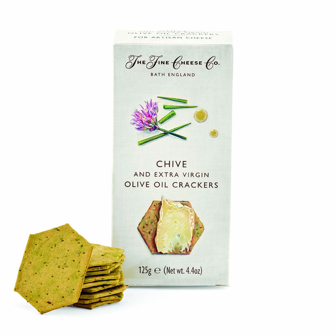 Chive & Extra Virgin Olive Oil Crackers