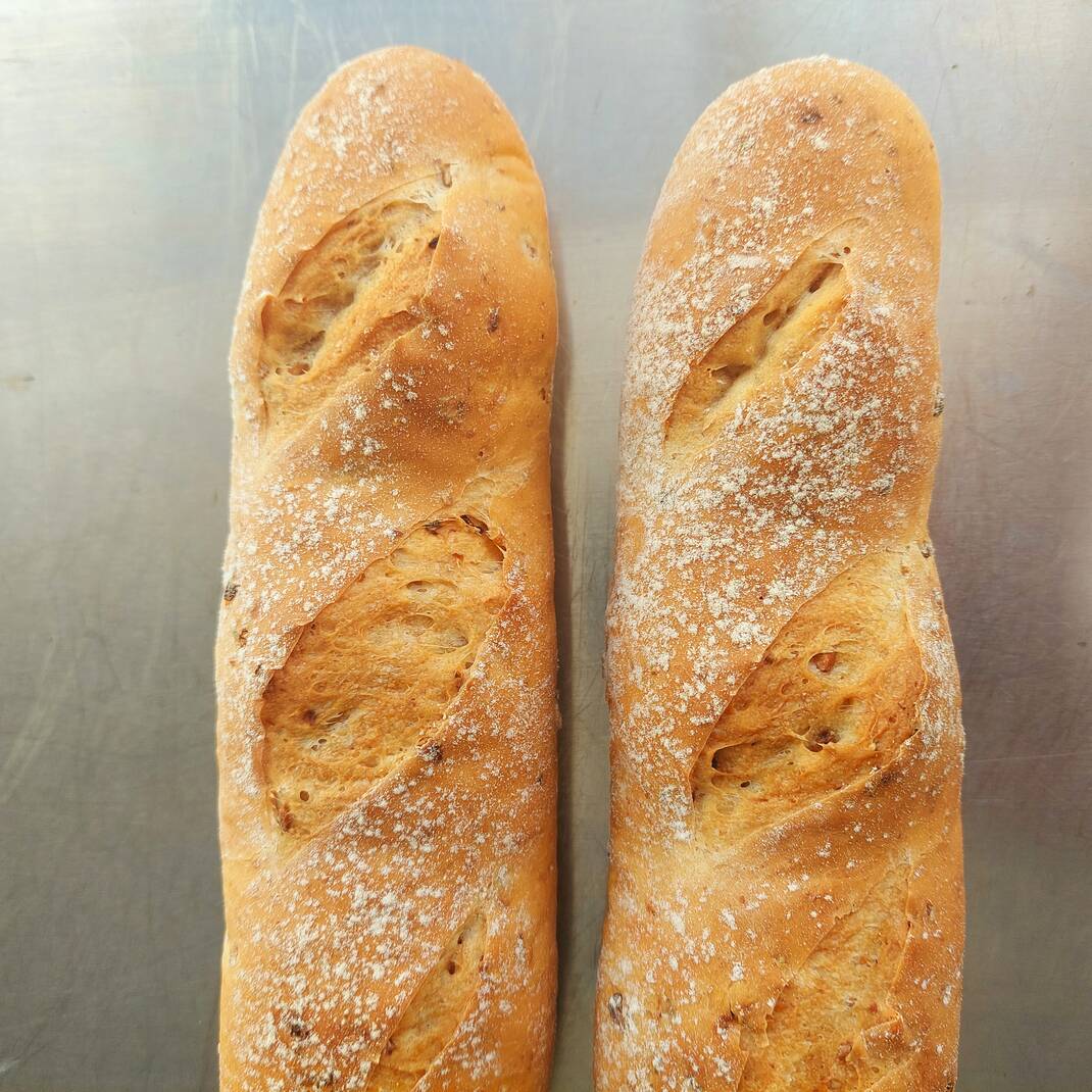 Malted Grain Baguette