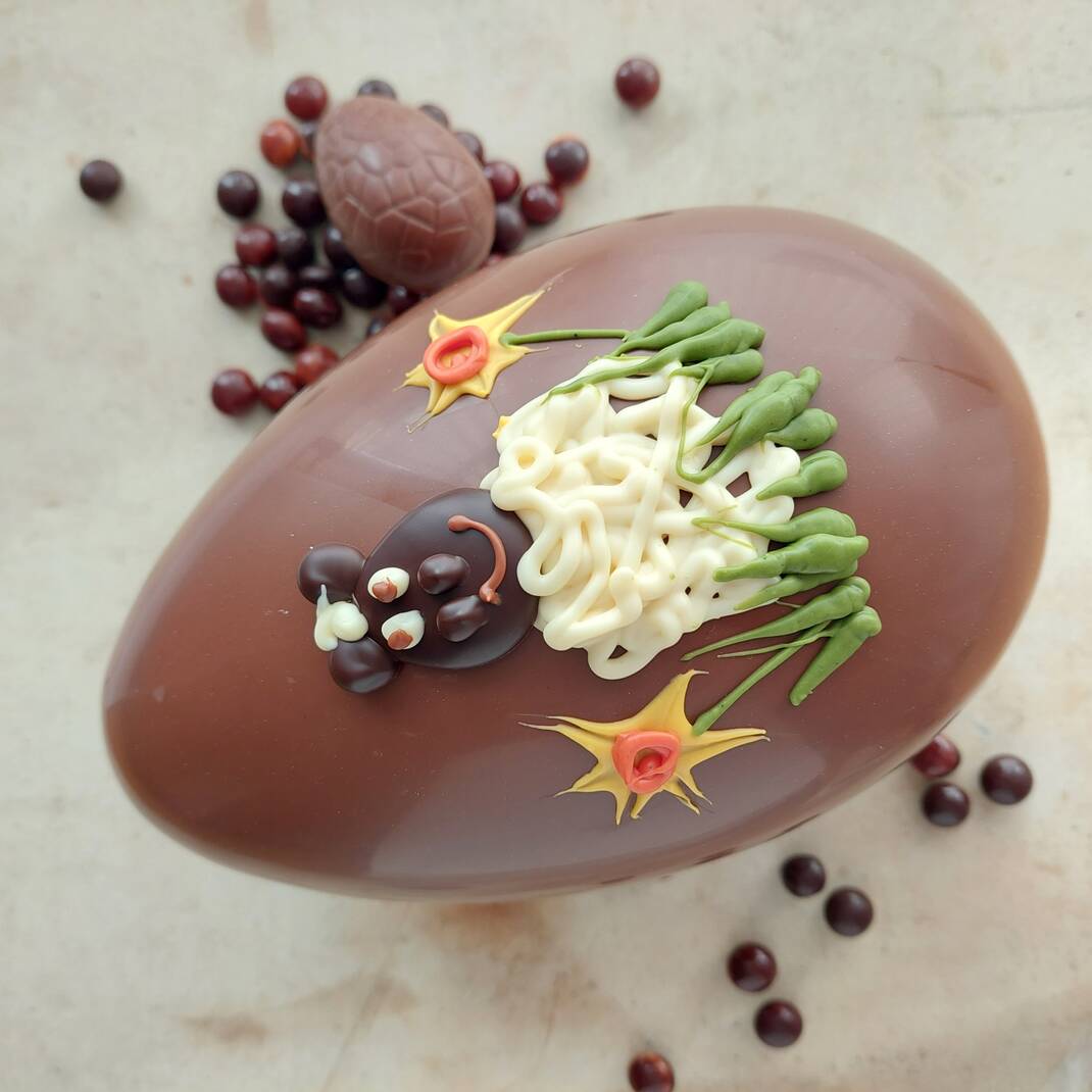 Large Easter Lamb Chocolate Egg 