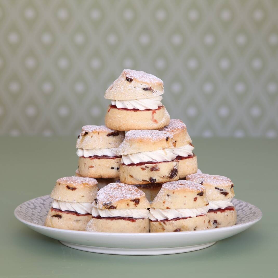15 Afternoon Tea Sized Cream Scones Platter