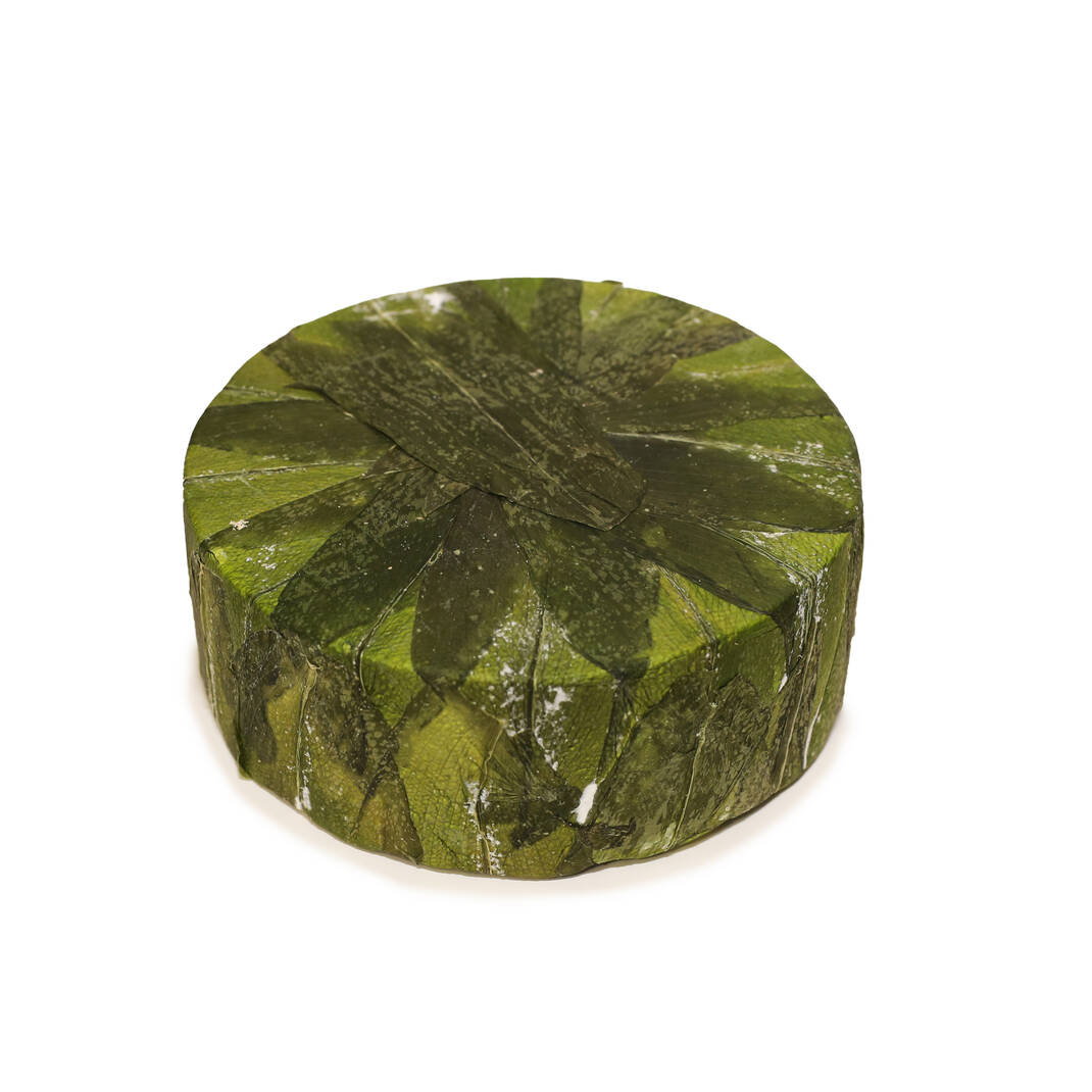 Wild Garlic Yarg (a cut of whole cheese)