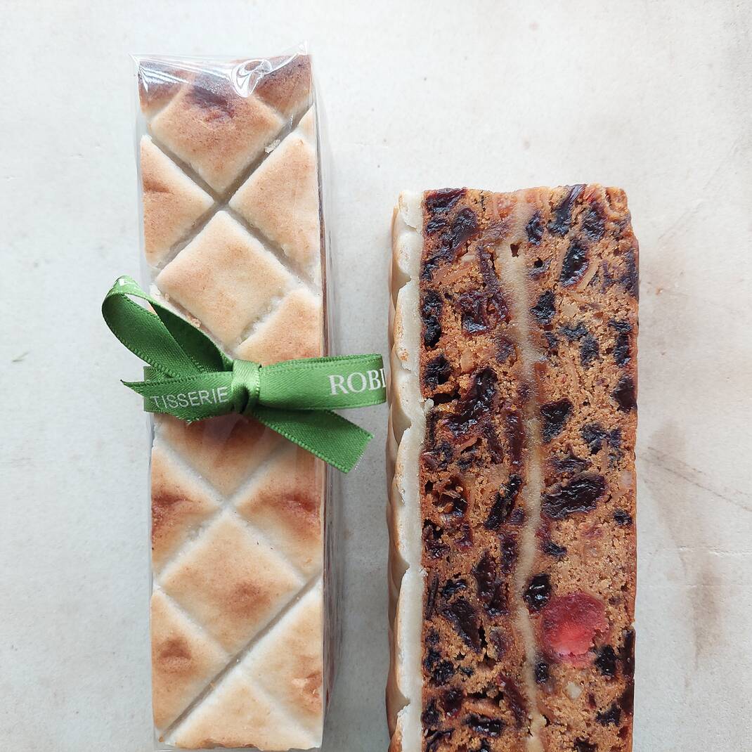 Marzipan Fruit Cake Portion