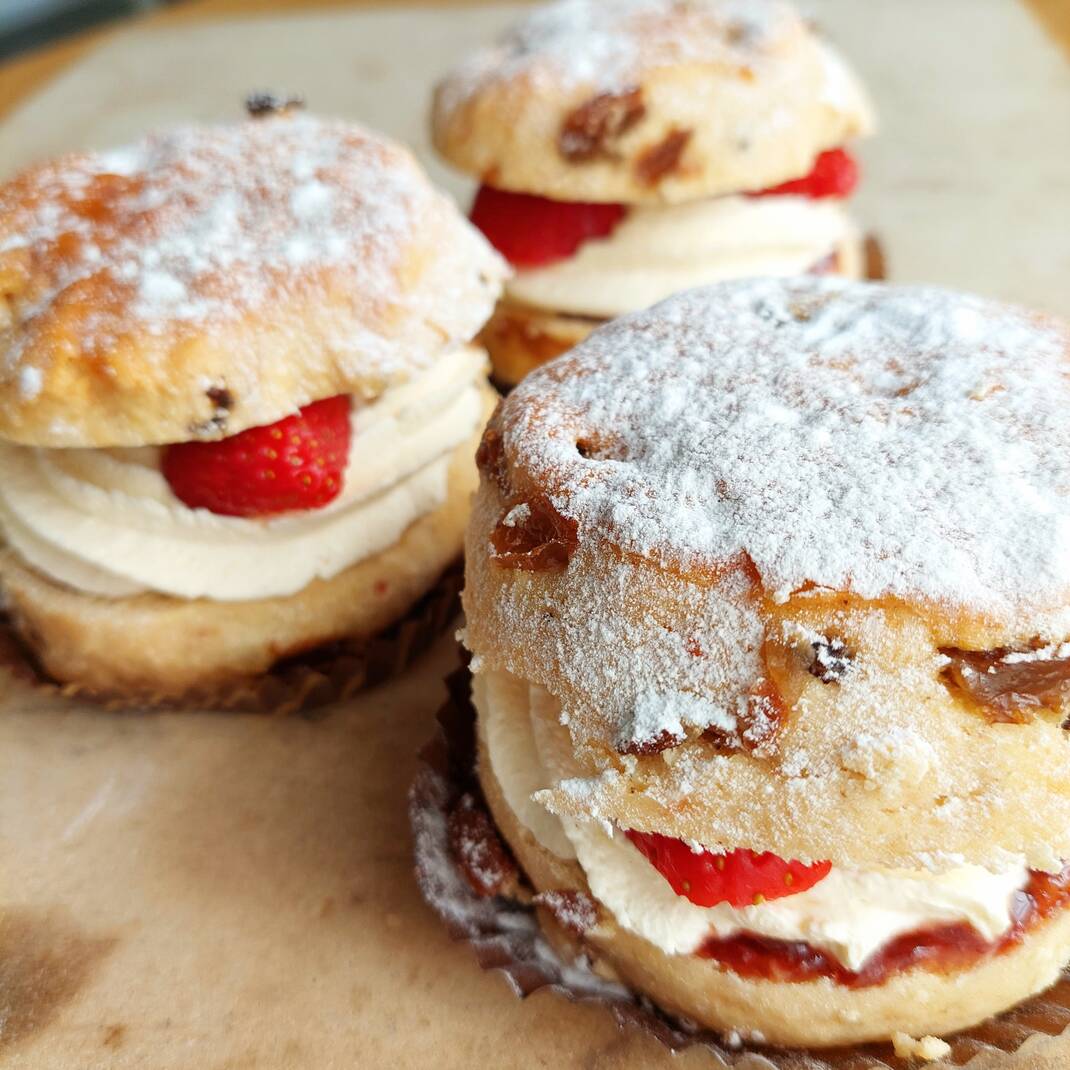 Strawberry Cream Scone