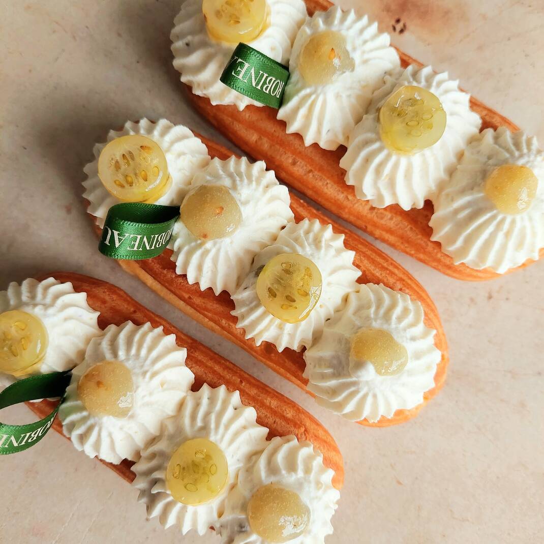 Eclair of the Month: Gooseberry & Custard