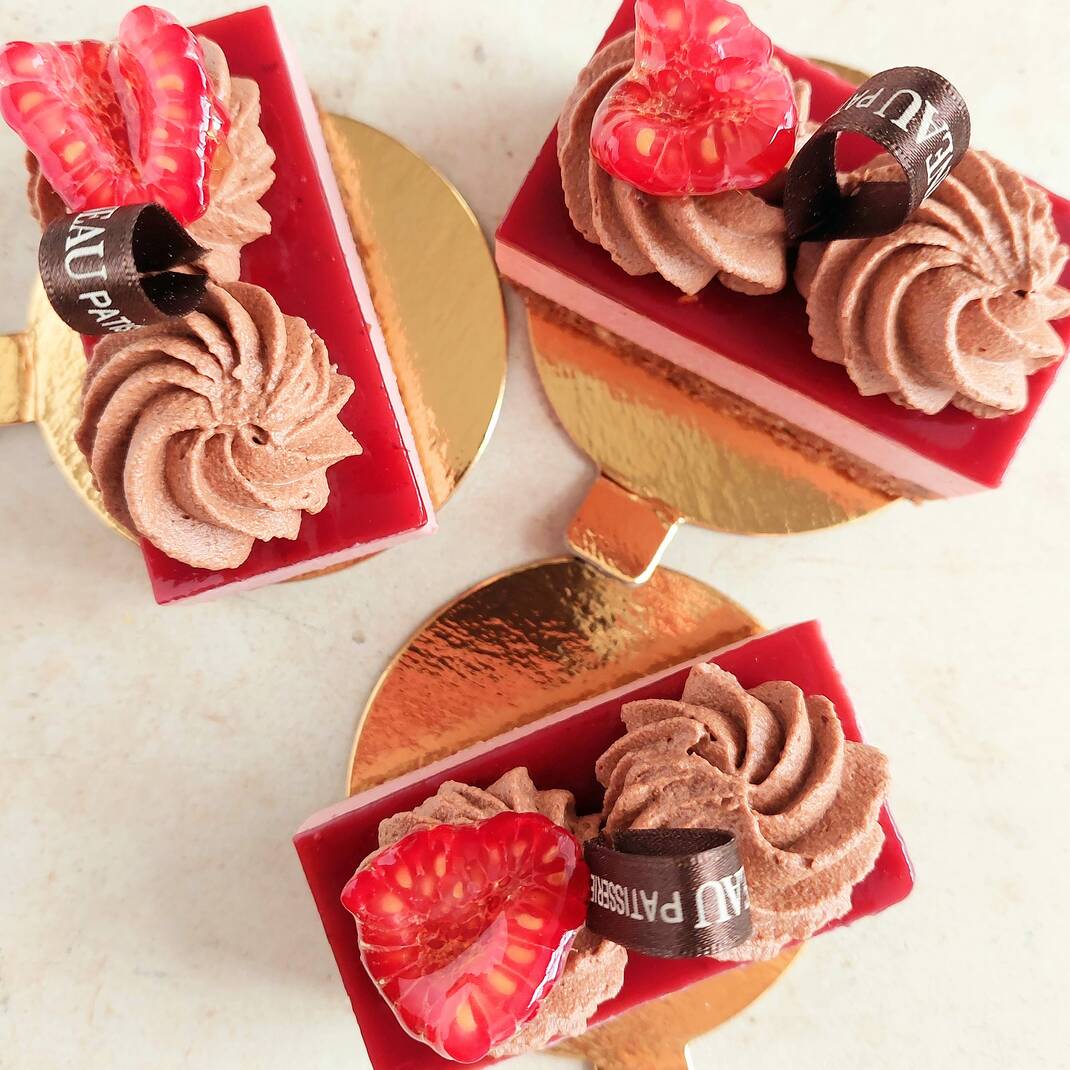 Individual Raspberry & Chocolate Cheesecake
