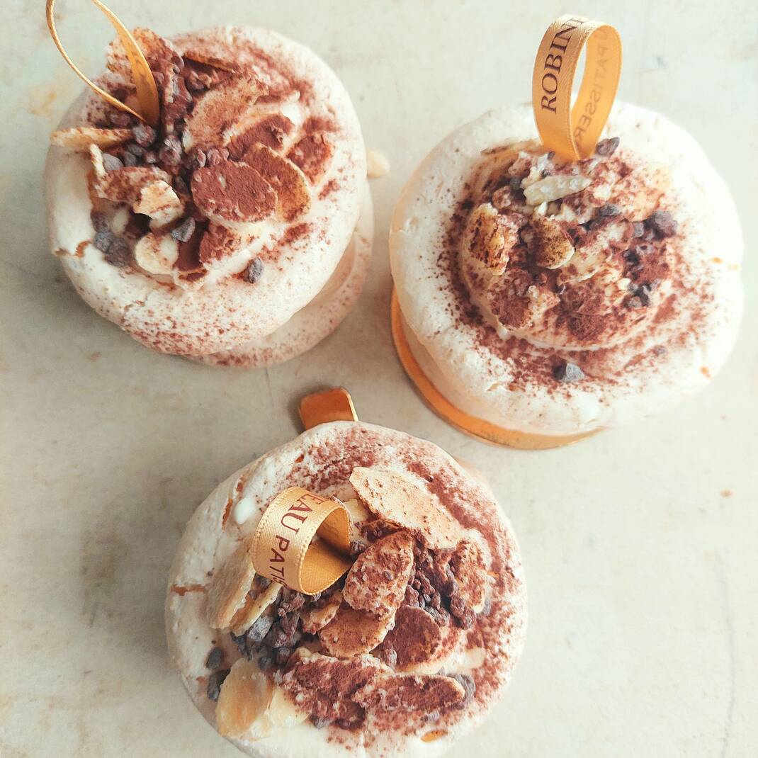 Individual Salted Caramel & Almond Meringue