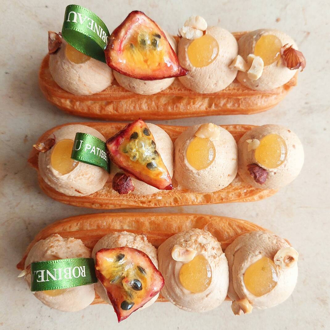 Eclair of the Month (November): Hazelnut & Passion Fruit Eclair